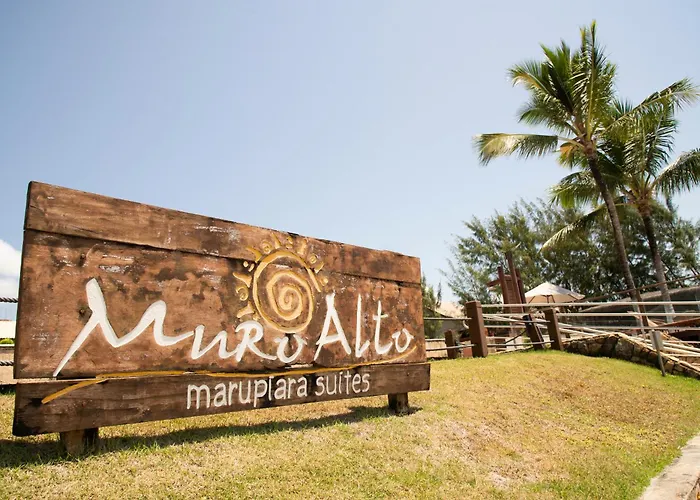Flat Marupiara Equipado, No Melhor Trecho Da Praia De Muro Alto, Beira-Mar Com Piscina, Varanda, Restaurante, Conveniencia, Estacionamento E Wi-Fi, A 10\' De Carro De Porto De Galinhas